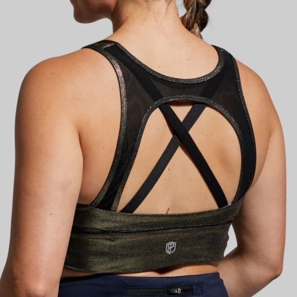 Born Primative Milk and Muscles Nursing Sports Bra Gold Large - Picture 6 of 7